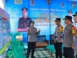 Kapolres Lamtim Cek Kesiapan Pospam dan Posyan Idul Fitri